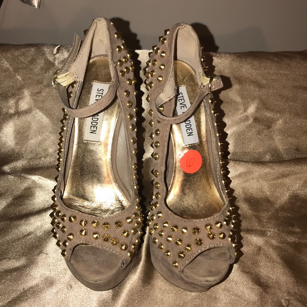 Khaki Tan Platforms